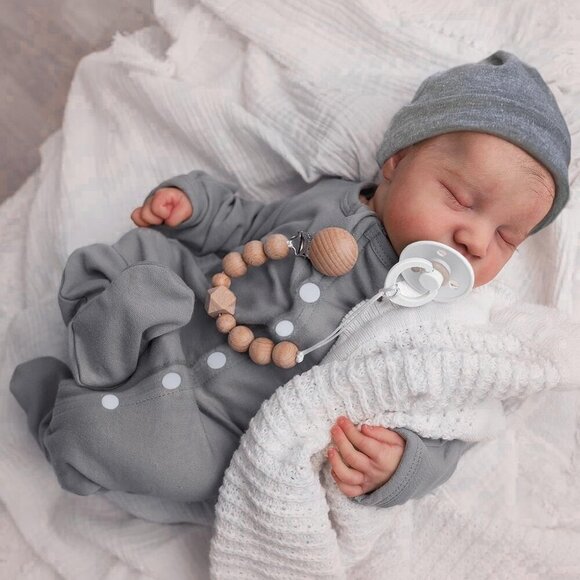 18 WOOROY Realistic Reborn Baby Doll Boy – Full Vinyl Poseable